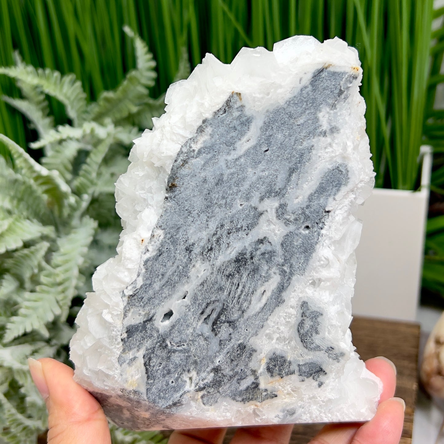 Rose White Calcite Raw Specimen Natural Mineral Crystal 966g