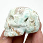 Blue Aragonite Skull 2 Inches Rare Hand Carved Crystal Carving