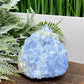 Blue Calcite with Green Diopside Specimen Natural Mineral Crystal 548g