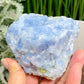 Blue Calcite with Green Diopside Specimen Natural Mineral Crystal 548g