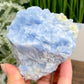 Blue Calcite with Green Diopside Specimen Natural Mineral Crystal 548g