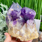 Amethyst Cluster with Stand Natural High Quality Raw Crystal 2452g