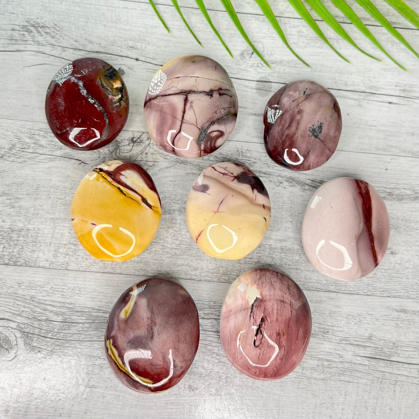 Mookaite Jasper Palm Stone Australian Gemstone Worry Meditation