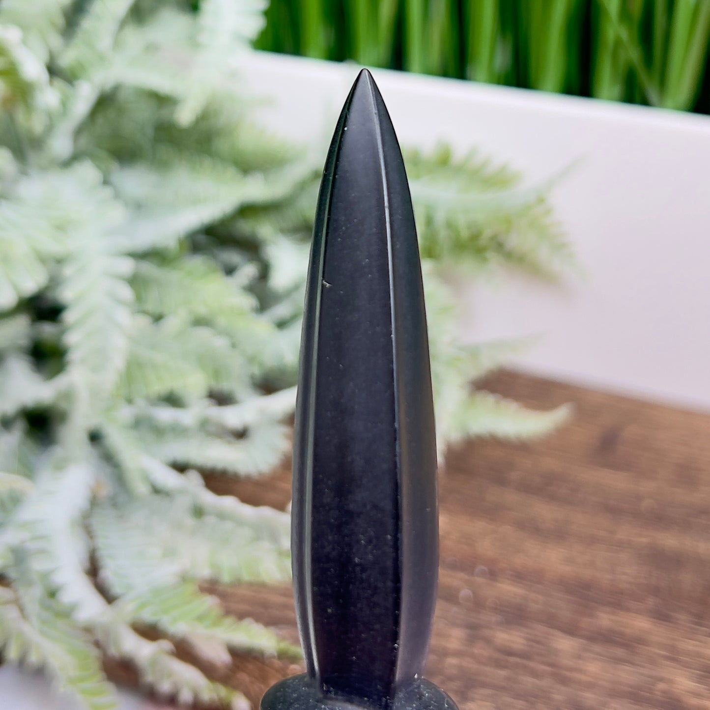 Black Obsidian Knife Dagger Crystal Blade Decoration Reiki Healing Gift