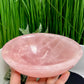 Rose Quartz Pink Large Oblong Bowl Healing Crystal Carving 1076g