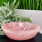 Rose Quartz Pink Large Oblong Bowl Healing Crystal Carving 1076g