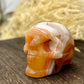 Carnelian Skull 2 Inches Rare Hand Carved Crystal Carving