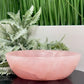 Rose Quartz Pink Large Oblong Bowl Healing Crystal Carving 1076g