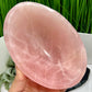 Rose Quartz Pink Large Oblong Bowl Healing Crystal Carving 1076g