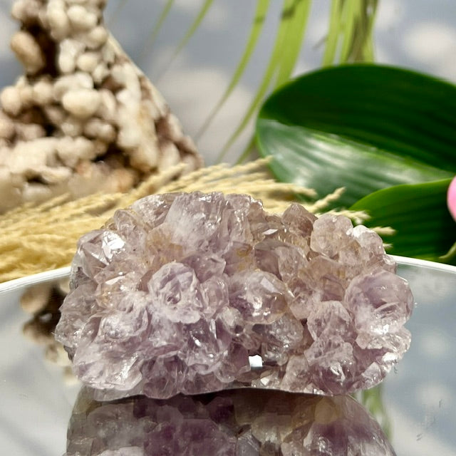 Pink Amethyst Free Form Cluster Healing Natural Crystal 294g