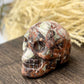 Money Agate Indonesian bloodstone Skull 2 Inches Rare Hand Carved Crystal Carving