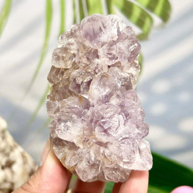 Pink Amethyst Free Form Cluster Healing Natural Crystal 294g