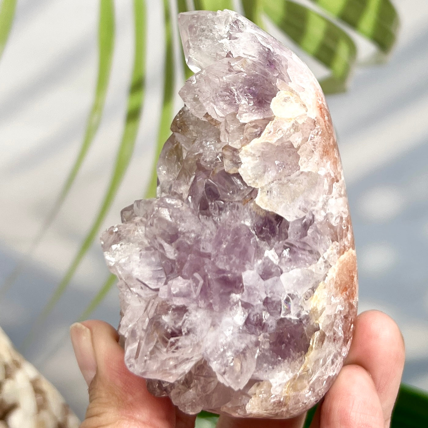 Pink Amethyst Free Form Cluster Healing Natural Crystal 294g