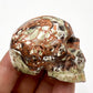 Money Agate Indonesian bloodstone Skull 2 Inches Rare Hand Carved Crystal Carving