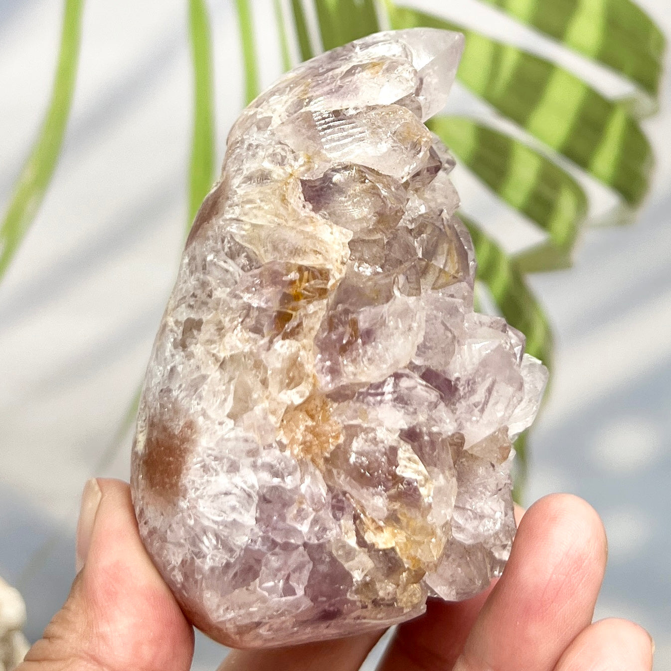 Pink Amethyst Free Form Cluster Healing Natural Crystal 294g