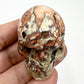 Money Agate Indonesian bloodstone Skull 2 Inches Rare Hand Carved Crystal Carving