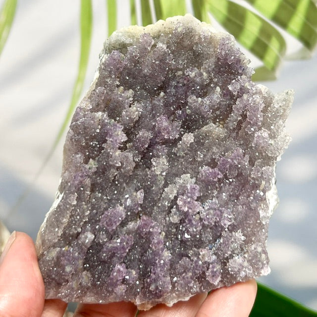 Amethyst Stalactites Cluster with Stand Raw Natural Crystal 179g