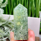 Prehnite with Epidote Tower Crystal Generator 142g