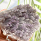 Amethyst Stalactites Cluster with Stand Raw Natural Crystal 179g