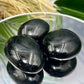 Black Tourmaline Schorl Palm Stone Worry Meditation Crystals