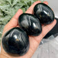 Black Tourmaline Schorl Palm Stone Worry Meditation Crystals