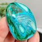 Chrysocolla Malachite Palm Stone Worry Meditation Crystal Peru 156g