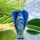 Blue Aventurine Guardian Angel Christian Crystal Carving 220g