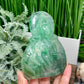 Fluorite Our Lord Jesus Sacred Heart Christian Crystal Carving 528g