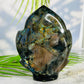 Fire Labradorite Leaf Flashy Crystal Carving