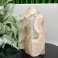 Flower Agate Pink Amethyst Tower Crystal Generator 404g