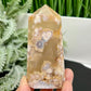 Flower Agate Tower Healing Crystal Generator 208g 98mm