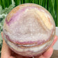 Silky Fluorite Sphere Healing Crystal Ball 1538g 107mm