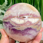 Silky Fluorite Sphere Healing Crystal Ball 1538g 107mm