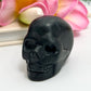 Shungite Skull 2 Inches EMF Protection Rare Hand Carved Crystal Carving