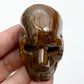 Tigers Iron Red Jasper Hematite Skull Skull Mugglestone 2 Inches Crystal Carving