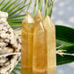 Honey Calcite Towers Points Natural Crystal Generators