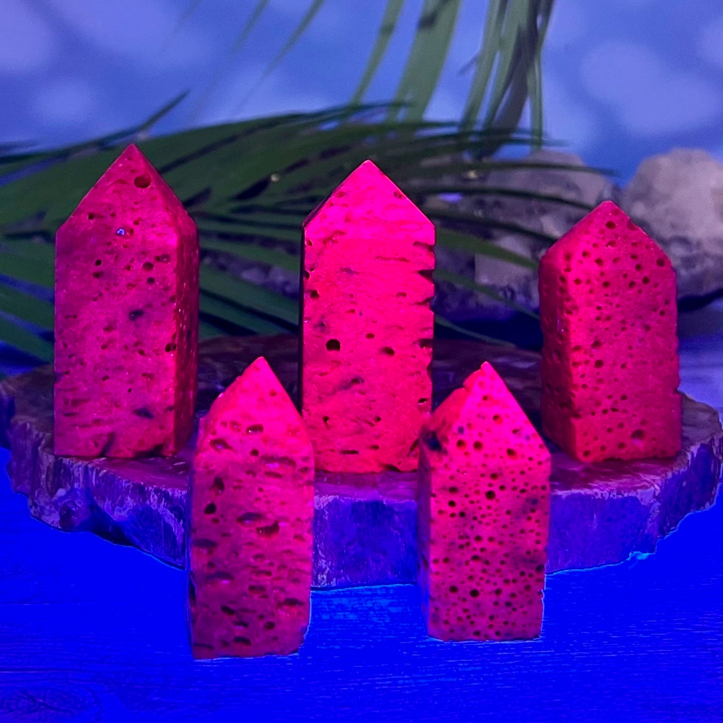 Ruby Points UV Reactive Crystal Generators Australian Seller