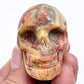 Crazy Lace Agate Skull 2 Inches Hand Carved Crystal Carving