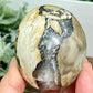 Volcanic Agate Quartz Skull UV Reactive Healing Crystal Carving 432g