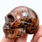 Mahogany Obsidian Skull 2 Inches Hand Carved Crystal Carving