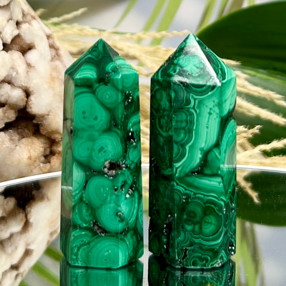 Malachite Towers Points Natural Crystal Generators