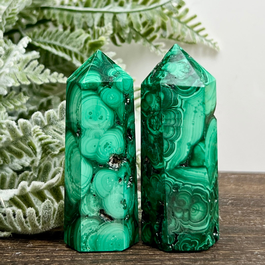 Malachite Towers Points Natural Crystal Generators