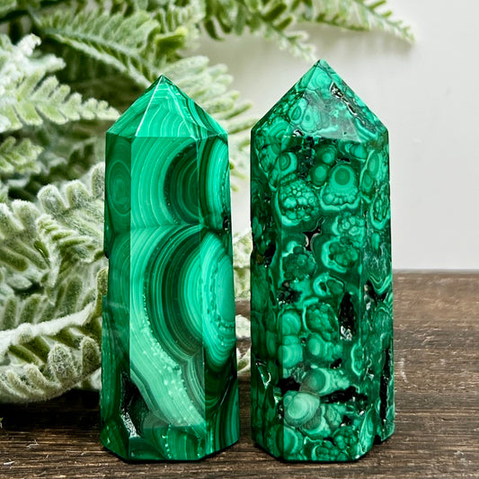 Malachite Towers Points Natural Crystal Generators