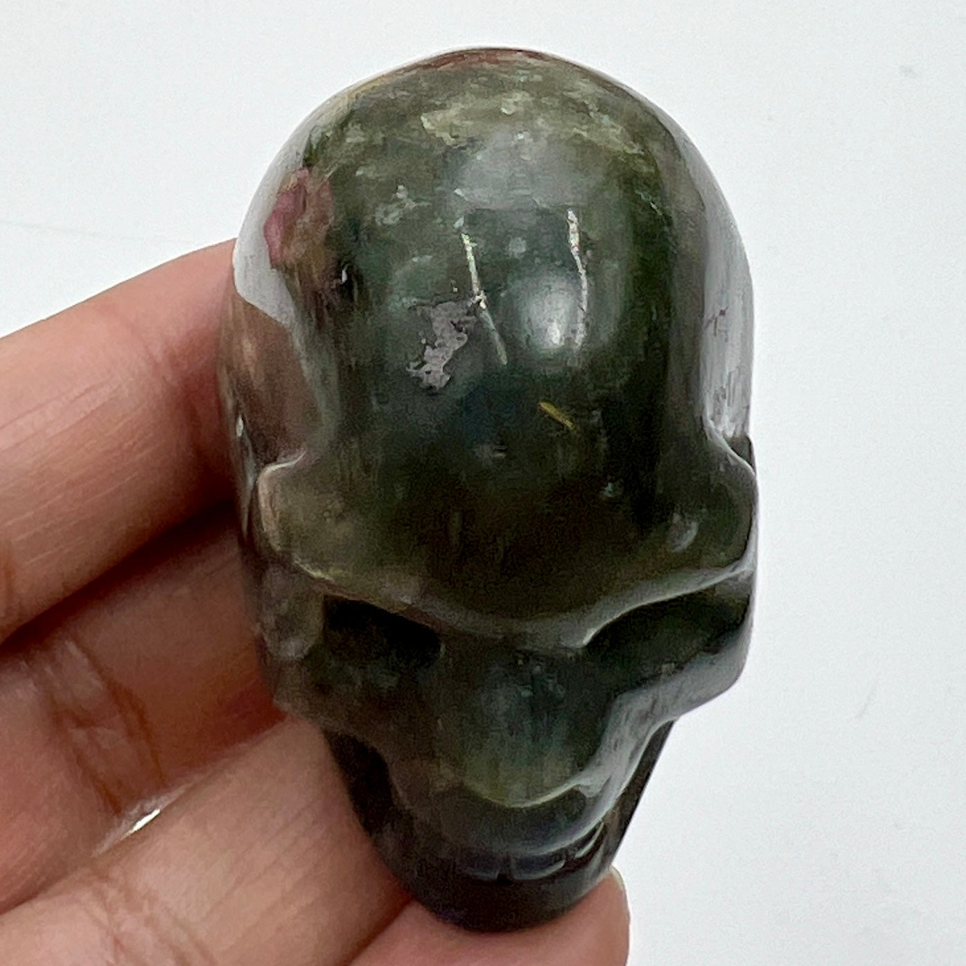 Labradorite Skull 2 Inches Hand Carved Crystal Carving