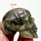 Labradorite Skull 2 Inches Hand Carved Crystal Carving