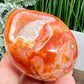 Carnelian Egg Healing Druzy Crystal 100g