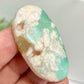 Green Flower Agate Sakura Rare Palm Stone Meditation Crystal 22g