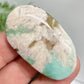 Green Flower Agate Sakura Rare Palm Stone Meditation Crystal 22g