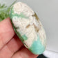 Green Flower Agate Sakura Rare Palm Stone Meditation Crystal 22g