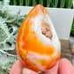 Carnelian Egg Healing Druzy Crystal 70g